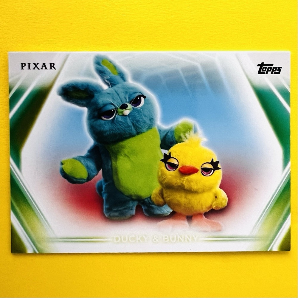 2026 Topps Disney Neon Ducky & Bunny #36 Pixar Base Card